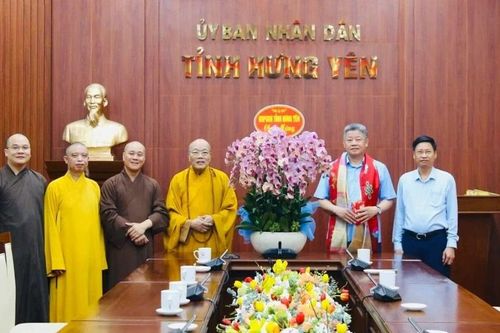 Hưng Yên: Ban Trị sự GHPGVN tỉnh thăm, chúc mừng tân Chủ tịch UBND tỉnh