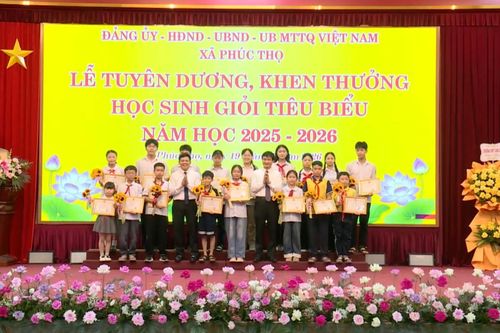 Xã Phúc Thọ vinh danh học sinh giỏi tiêu biểu năm học 2025–2026