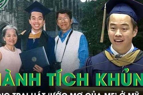 Chàng trai hát 'Ước mơ của mẹ' trong lễ tốt nghiệp ở Mỹ gây sốt với thành tích học tập cực khủng