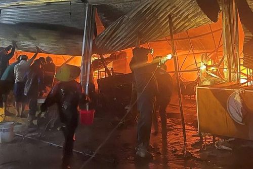 Cháy liên hoàn trong đêm, nhiều tài sản bị thiêu rụi ở Thái Nguyên