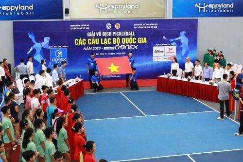 Gần 700 vận động viên dự Giải Vô địch Pickleball các Câu lạc bộ quốc gia năm 2026