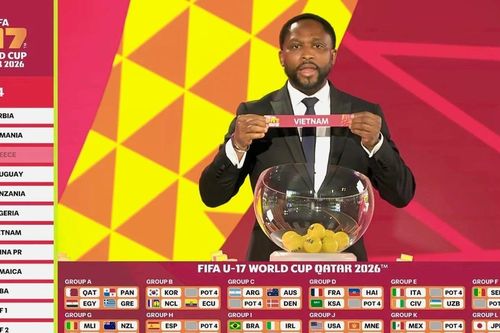 Việt Nam cùng bảng với Mali, Bỉ và New Zealand tại U17 World Cup 2026