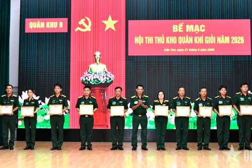 Quân khu 9: Bế mạc hội thi thủ kho quân khí giỏi
