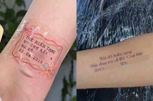 Tiềm ẩn nhiều rủi ro từ trào lưu xăm thông tin hiến tạng lên cơ thể