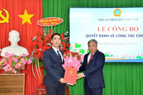 Ông Bùi Thái Hùng làm Chánh án tỉnh Đồng Tháp