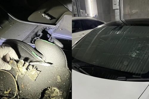 Ô tô điện bốc cháy vì điện thoại phát nổ bên trong xe