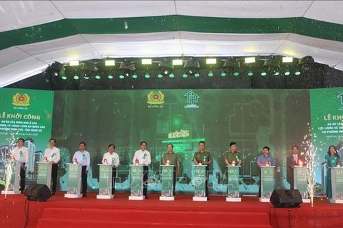 Khởi công dự án xây dựng nhà ở xã hội cho lực lượng Công an nhân dân