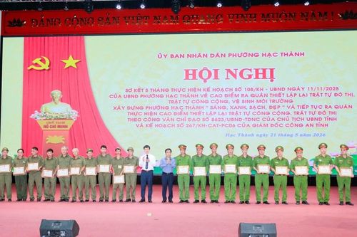 Phường Hạc Thành chuyển biến rõ nét sau thực hiện cao điểm ra quân lập lại trật tự đô thị
