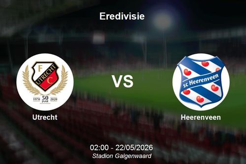 Nhận định Utrecht vs Heerenveen - Eredivisie: Cuộc chiến quyết định vị trí top 6