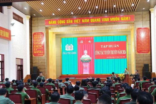 Công an Lâm Đồng tập huấn kỹ năng công tác tuyên truyền