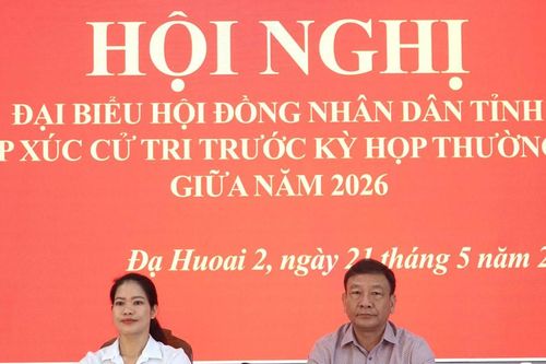 Phó Bí thư Tỉnh ủy Lâm Đồng Bùi Thắng tiếp xúc cử tri xã Đạ Huoai 2
