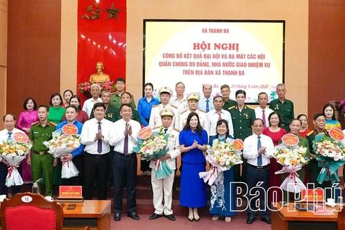Thanh Ba ra mắt các Hội quần chúng do Đảng, Nhà nước giao nhiệm vụ nhiệm kỳ 2026-2031