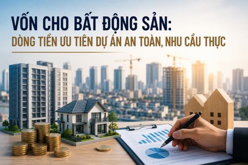 Vốn cho bất động sản: Dòng tiền ưu tiên dự án an toàn, nhu cầu thực