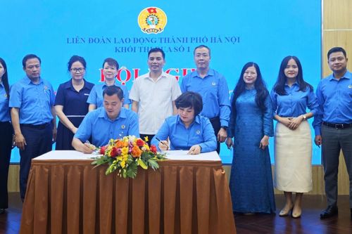 Khối thi đua số 1 LĐLĐ thành phố ký giao ước thi đua năm 2026