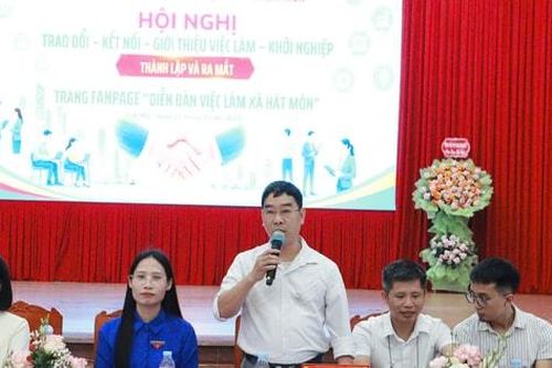 Xã Hát Môn kết nối việc làm với người lao động