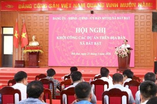 Xã Bất Bạt: Khởi công 11 dự án hạ tầng dân sinh trên địa bàn
