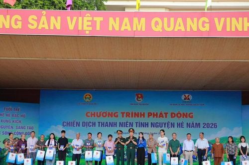 Tỉnh đoàn Thái Nguyên phát động Chiến dịch Thanh niên tình nguyện Hè năm 2026