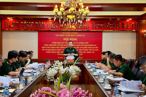 Thẩm định dự thảo Thông tư về cơ chế đặc biệt xây dựng và tổ chức thi hành pháp luật trong Bộ Quốc phòng