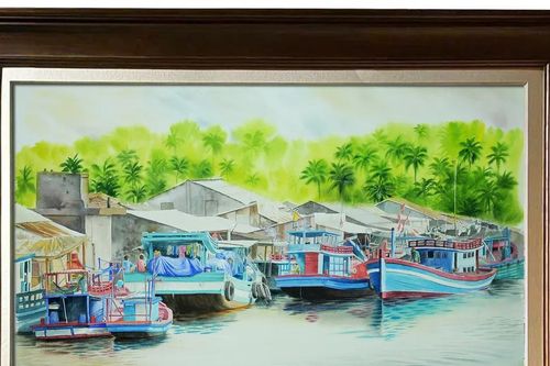 Triển lãm 'Non nước thanh bình': Mộc mạc, tâm tình người Nam bộ