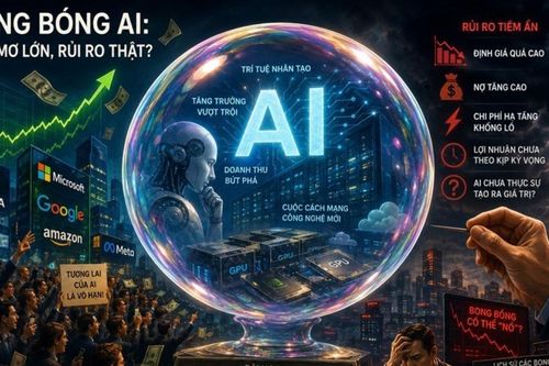 Bong bóng cổ phiếu AI: Khi giấc mơ công nghệ gặp phép thử lợi nhuận