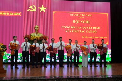 Đà Nẵng phân công, điều động, bổ nhiệm nhiều cán bộ các cơ quan, đơn vị