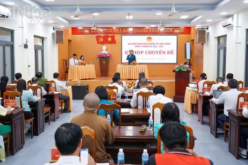 Kỳ họp chuyên đề HĐND phường Tây Nha Trang khóa II