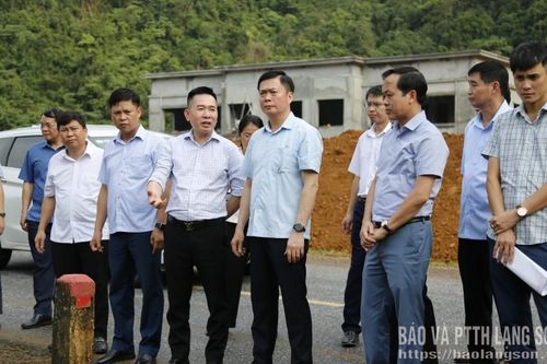 Lãnh đạo UBND tỉnh kiểm tra tình hình thực hiện các dự án tại xã Bình Gia và xã Vũ Lễ