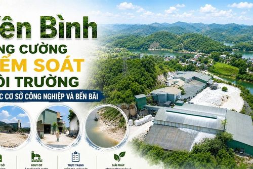 Yên Bình tăng cường kiểm soát môi trường tại các cơ sở công nghiệp và bến bãi