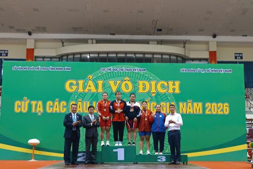 Giải vô địch cử tạ các Câu lạc bộ quốc gia năm 2026: Nữ đô cử Nguyễn Thị Phượng mang về tấm Huy chương Vàng quý giá cho Ninh Bình