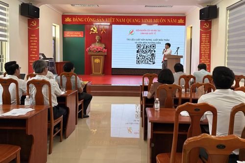 Tập huấn nghiệp vụ thi hành Luật Xây dựng, Luật Đấu thầu và các văn bản liên quan