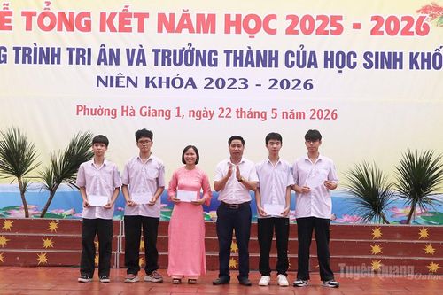 Trường THPT Chuyên Hà Giang tổng kết năm học 2025 - 2026