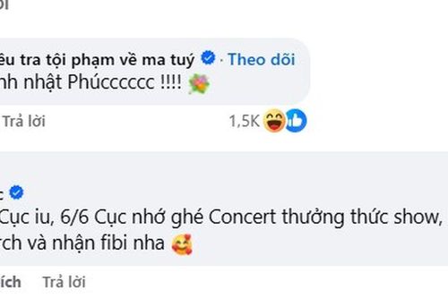 Tăng Phúc bất ngờ được fanpage Cục CSĐT về ma túy gọi tên, chuyện gì đang xảy ra?