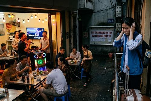 Con tôi phải khăn gói sang nhà bác ôn thi lớp 10 do hàng xóm hát karaoke mỗi tối