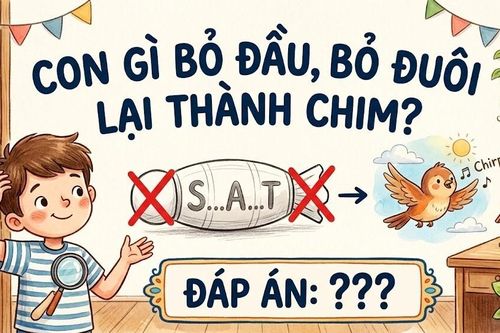 Con gì bỏ đầu, bỏ đuôi lại thành chim?