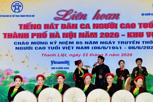 Sôi nổi Liên hoan tiếng hát dân ca người cao tuổi Thủ đô năm 2026