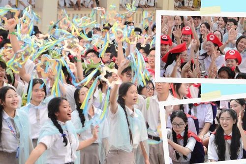TP.HCM: Teen THPT chuyên Lê Hồng Phong đón 'mưa sao băng' trong lễ tốt nghiệp