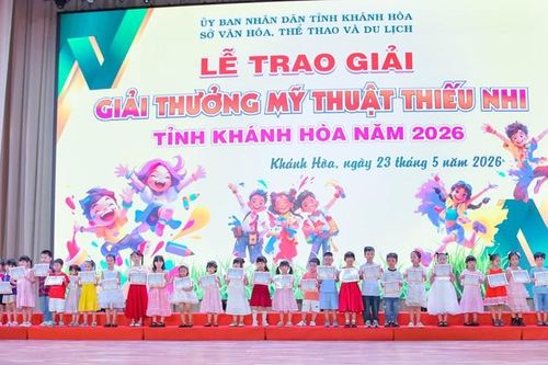 Khánh Hòa: Trao 540 giải thưởng Mỹ thuật thiếu nhi năm 2026