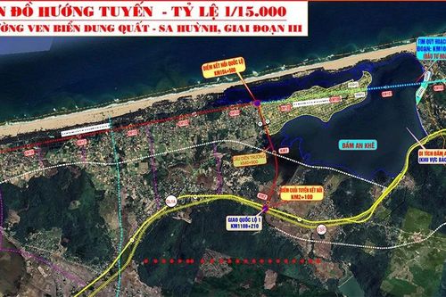 Quảng Ngãi: Đề xuất điều chỉnh hướng tuyến đường ven biển Dung Quất-Sa Huỳnh để bảo vệ di sản