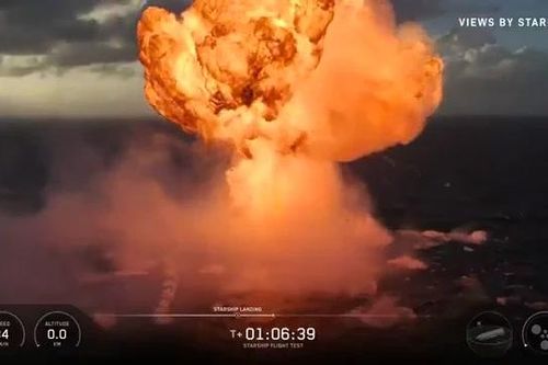 Cận cảnh tàu Starship của SpaceX phát nổ trên Ấn Độ Dương