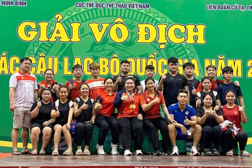 Cử tạ Thanh Hóa xếp thứ Ba toàn đoàn tại giải Vô địch các CLB quốc gia 2026