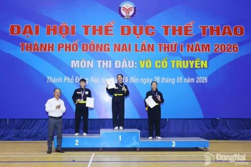 Phường Tân Triều dẫn đầu giải võ cổ truyền Đại hội Thể dục thể thao thành phố Đồng Nai