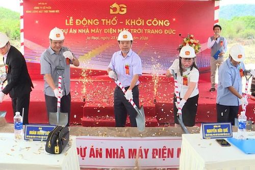 Khởi công dự án Nhà máy điện mặt trời Trang Đức với tổng mức đầu tư 900 tỷ đồng