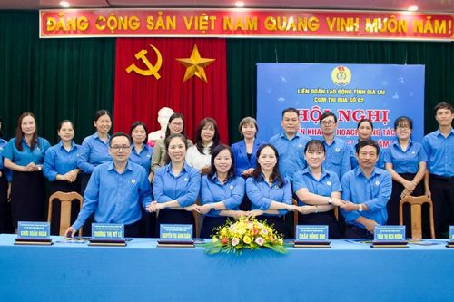 Cụm thi đua số 2 Liên đoàn Lao động tỉnh Gia Lai ký kết giao ước thi đua năm 2026