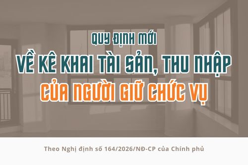 [Infographic] Quy định mới về kê khai tài sản, thu nhập của người giữ chức vụ