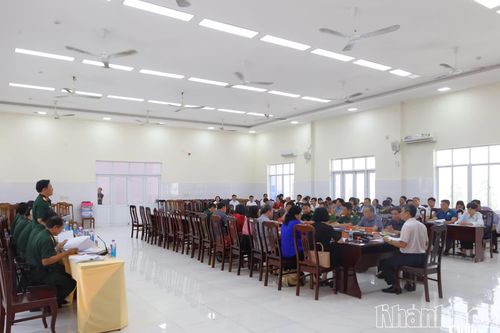 Bồi dưỡng vận hành cơ chế cho khung tập diễn tập phường Nam Nha Trang