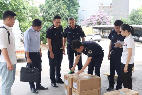 Chi cục Hải quan khu vực V: Tạm giữ lô hàng nhập khẩu trị giá 3,5 tỷ đồng có dấu hiệu vi phạm về sở hữu trí tuệ