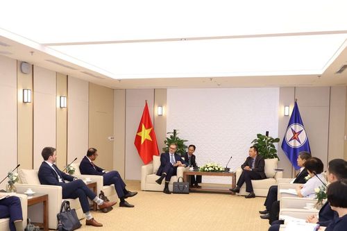 Tập đoàn Điện lực Việt Nam làm việc với đoàn công tác Tập đoàn Điện lực Pháp