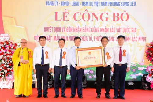 Bắc Ninh: Đón Bằng công nhận Bảo vật quốc gia Tượng Phật Mẫu Man Nương