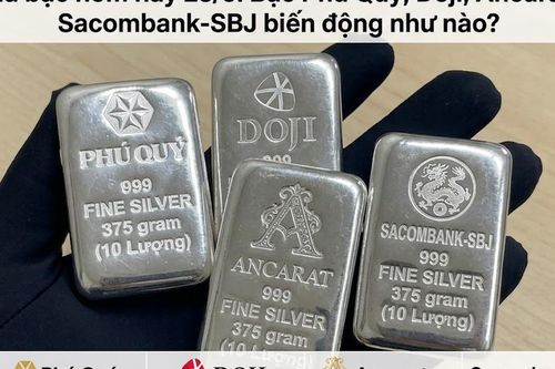 Giá bạc hôm nay 23/5: Bạc Phú Quý, Doji, Ancarat, Sacombank-SBJ biến động ra sao?