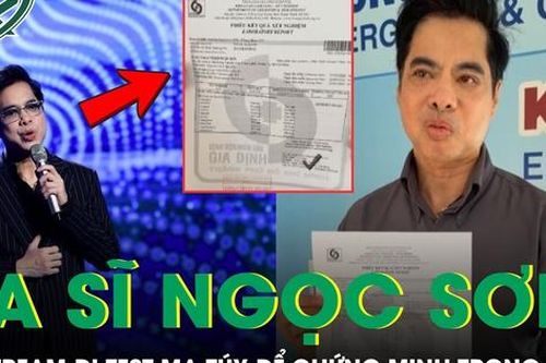 Ca sĩ Ngọc Sơn livestream đi test ma túy để chứng minh trong sạch giữa ồn ào
